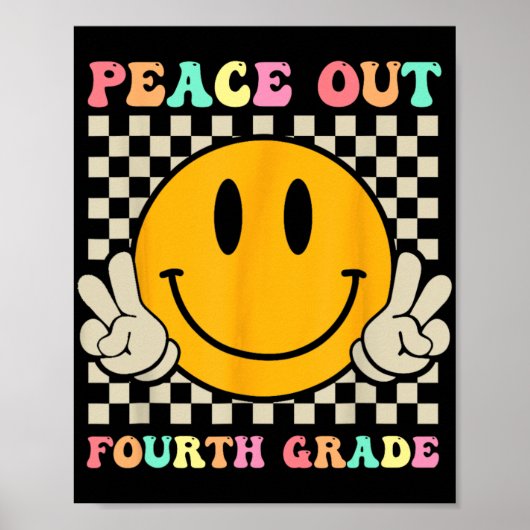 Smile Face Peace Out Vierde Grade CL van 2023 Poster (Voorkant)