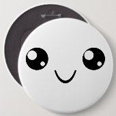 Smile Face Ronde Button 6,0 Cm (Voorkant /achterkant)