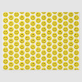 Smile Face Yellow Black White Happy Tissuepapier (Voorkant)