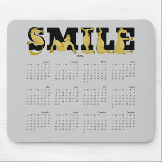 SMILE flexibele pony kalender 2014 Muismat