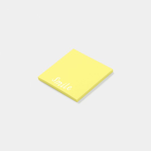 Smile Fun Sunshine Yellow Post-it® Notes (Schuin)