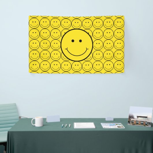 Smile Grin Face Yellow Happy Spandoek (Beurs)