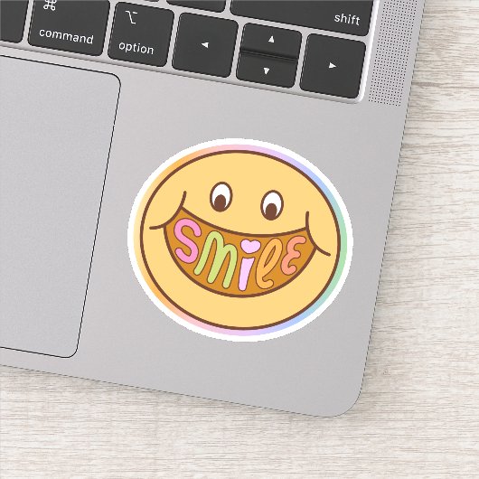 Smile Happy Face Leuke Sticker (Detail)