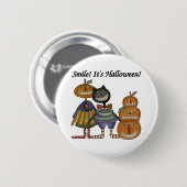 Smile Het is Halloween Ronde Button 5,7 Cm (Voorkant /achterkant)