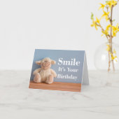 Smile Het is je geboortedag Happy Smiling Card Kaart (Gele Bloem)