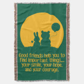 Smile, hope, courage deken (Voorkant Verticaal)