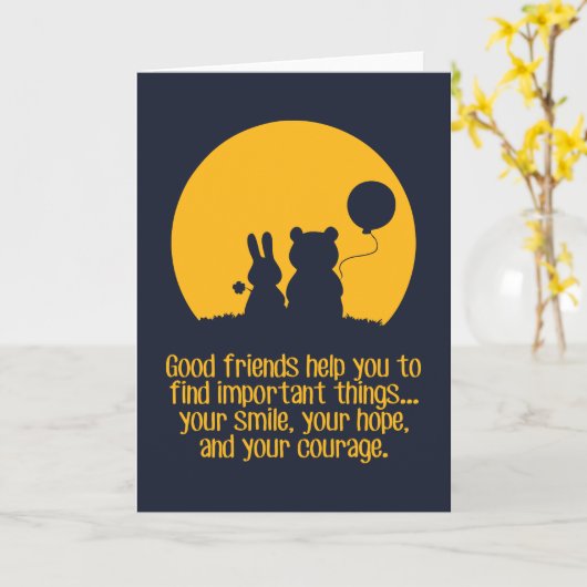 Smile, hope, courage kaart (Gele Bloem)