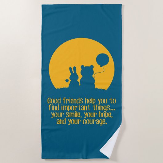 Smile, hope, courage strandlaken (Voorkant)