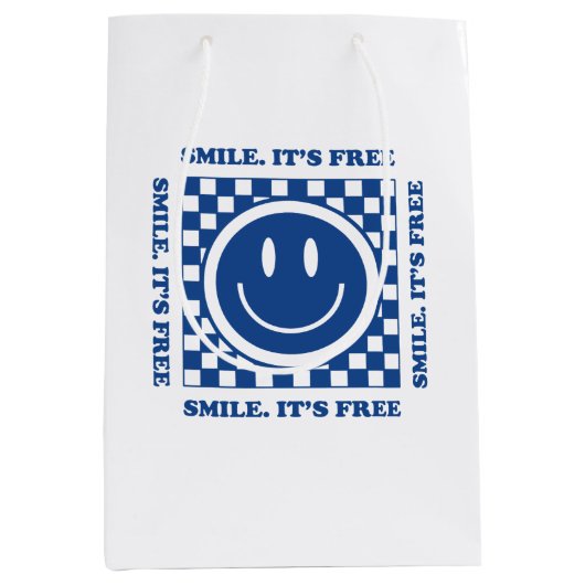 Smile It's Free Medium Cadeauzakje (Voorkant)