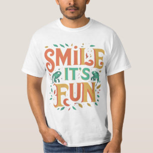 Smile, It's Fun - Speelse Vibes T-shirt" T-shirt