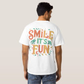 Smile, It's Fun - T-shirt Vibes joueuses" (Dos entier)