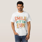 Smile, It's Fun - T-shirt Vibes joueuses" (Devant entier)