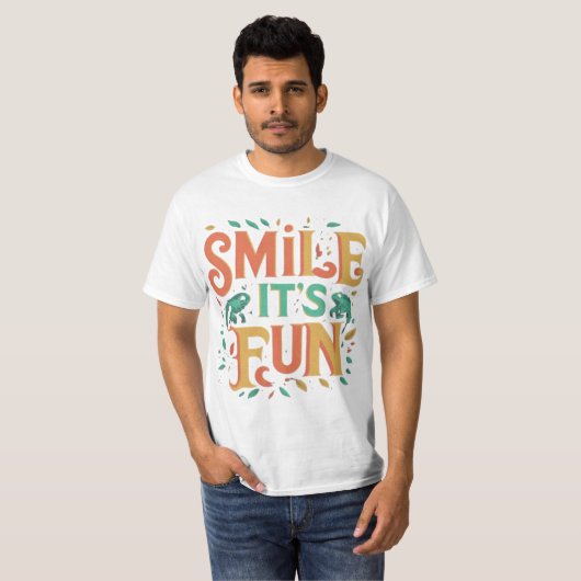 Smile, It's Fun - T-shirt Vibes joueuses" (Devant entier)