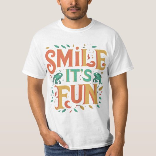 Smile, It's Fun - T-shirt Vibes joueuses" (Devant)