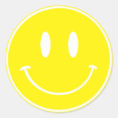 Smile Jaune Un joyeux Stickers D'Anniversaire Mec/ (Devant)
