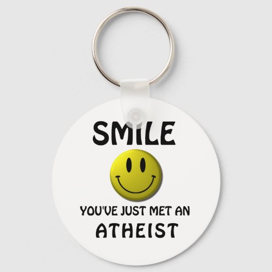 SMILE, je hebt net een atheïst ontmoet. Sleutelhanger (Voorkant)