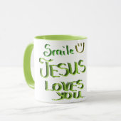Smile- JÉSUS VOUS AIME MUG (Devant gauche)