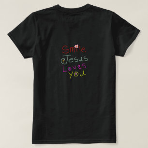 ‘Smile Jezus Houdt van Jou’ Christelijke Citaat T-shirt