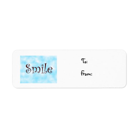 Smile-kerstlabel Etiket (Voorkant)