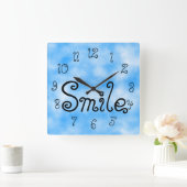 Smile-klok Vierkante Klok (Huis)