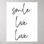 Smile, live, affiche de Laugh - Énergie positive (Devant)