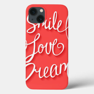Smile Love Dream iPhone 13 Hoesje