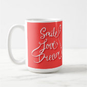 Smile Love Dream Koffiemok (Links)