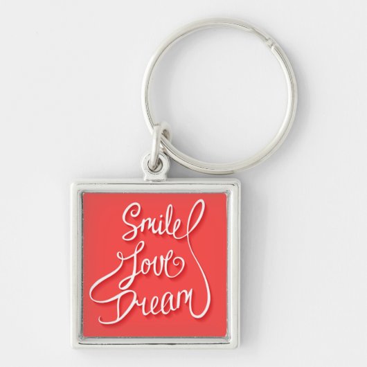 Smile Love Dream Sleutelhanger (Voorkant)
