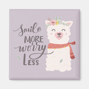Smile Meer Llama Magneet