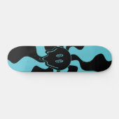 Smile Melt - Blauw en Zwart Skateboard (Horizontaal)