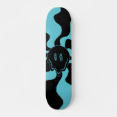 Smile Melt - Blauw en Zwart Skateboard (Voorkant)