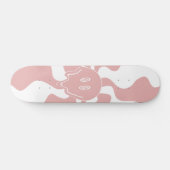 Smile Melt in Roze & Wit Skateboard (Horizontaal)