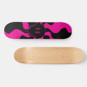Smile Melt - Magenta en Black Skateboard (Horizontaal)