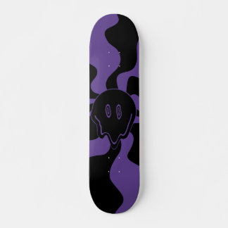 Smile Melt Retro Paars en Zwart Skateboard