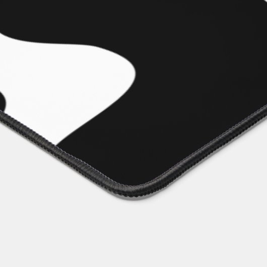 Smile Melt - Zwart-wit Bureaumat (Hoek)