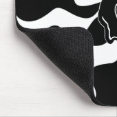 Smile Melt - Zwart-wit Muismat (Hoek)