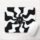 Smile Melt - Zwart-wit Muismat (Met muis)