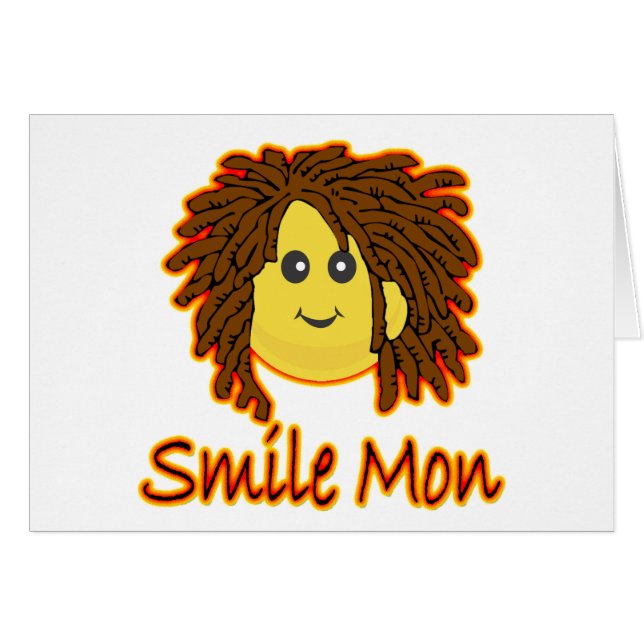 Smile Mon Fire Rasta Face (Voorkant Horizontaal)