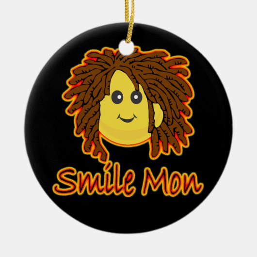 Smile Mon Fire Rasta Ornament (Voorkant)
