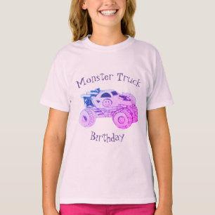 Smile Monster Truck Rally Verjaardagsfeest T-shirt