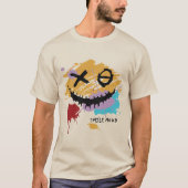 SMILE MOOD Creepy Grinning Abstract Art Shirt (Voorkant)