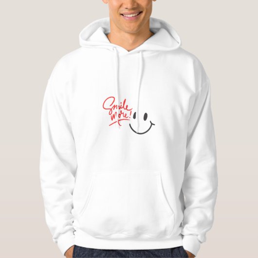 Smile More! Positive Vibes Hoodie (Voorkant)