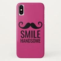 SMILE & Moustache sur N'IMPORTE QUEL Coque iPhone 