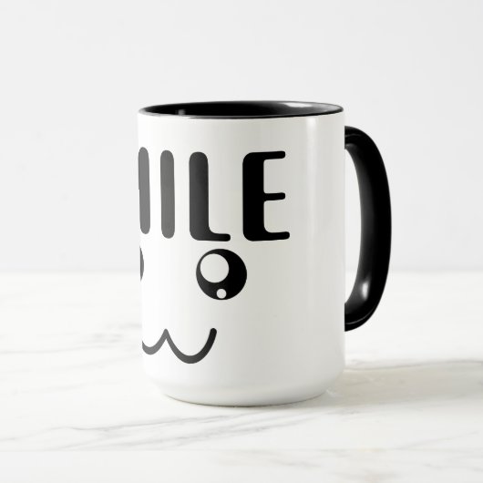 " Smile " Mug (Devant droit)