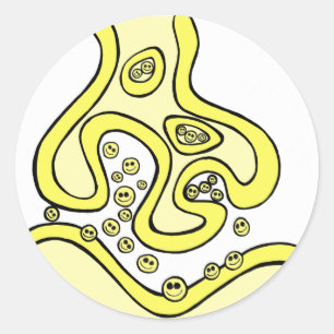Smile Neurotransmitters Ronde Sticker