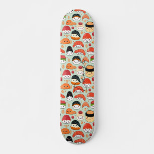 Smile Nigiri Sushi Japan Cartoon Voedselpatroon Skateboard