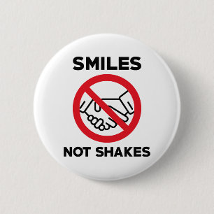Smile not Shakes Ronde Button 5,7 Cm