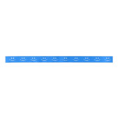 Smile Pattern Blue Ribbon Lint (Voorkant)