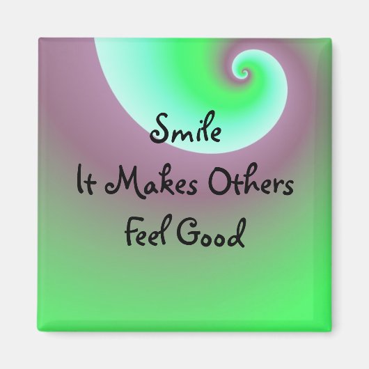 Smile Positive Message Magneet (Voorkant)