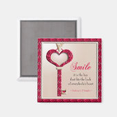 Smile Quote Motivatie magneet (Voorkant / Achterkant)